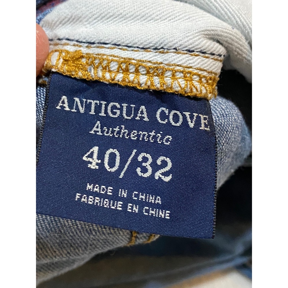 Tommy Bahama Antigua Cove Mens Blue Straight Leg Jeans 40x32 Medium Wash Denim - Picture 6 of 12